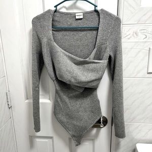 Abercrombie Wrap Sweater Bodysuit